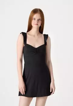 Летнее платье Flutter Mini Skort Hollister Co., черное