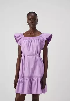 Летнее платье FLUTTER SLEEVE DRESS GAP, сирень