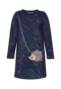 Летнее платье Foil-Print Mit Igeltasche happy girls, цвет navy