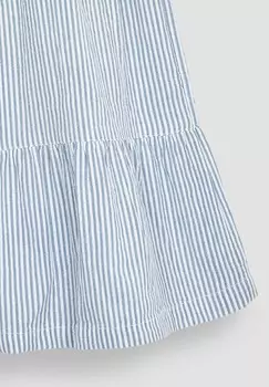 Летнее платье GINGHAM FRILL SHOULDER TIERED REGULAR FIT JoJo Maman Bb, синий