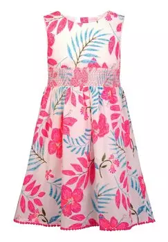 Летнее платье happy girls, неоновый розовый