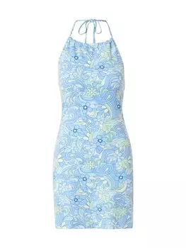 Летнее платье Hollister, синий/лазурный/голубой