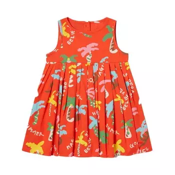Летнее платье и шаровары Red Palm Tree Stella McCartney, красный