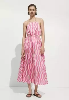 Летнее платье IBIZA Mango, фуксия