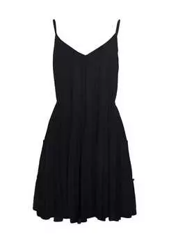 Летнее платье Ilex с v-образным вырезом Lascana, черный
