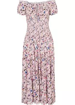 Летнее платье кармен John Baner Jeanswear, белый