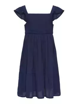 Летнее платье KIDS ONLY "KOGEVA S/L BACK CUT OUT DRESS WVN", цвет Naval Academy