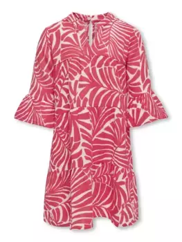 Летнее платье KIDS ONLY "KOGTHYRA MEXICANA 3/4 DRESS PTM", цвет Tofu Aop:Me X Icana Palm
