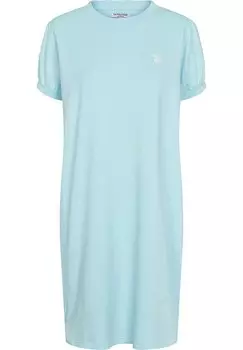 Летнее платье кристально-синего цвета U.S. Polo Assn., синий