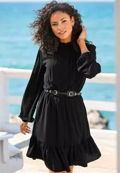 Летнее платье LASCANA, черный