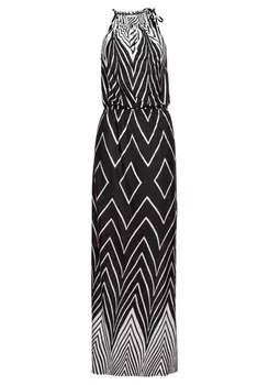 Летнее платье Lascana, черный