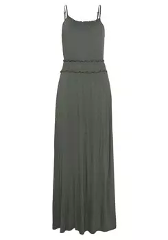 Летнее платье LASCANA, хаки