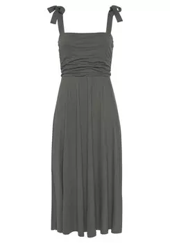 Летнее платье LASCANA, оливковый