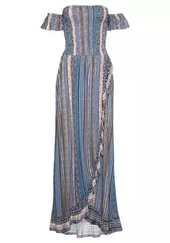 Летнее платье Lascana, разноцветный