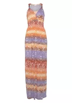 Летнее платье Lascana, разноцветный