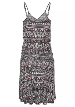 Летнее платье Lascana, разноцветный