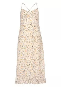 Летнее платье LASCANA, разноцветный