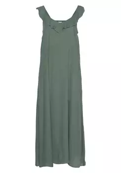Летнее платье LASCANA Summer Dress, темно-зеленый