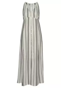 Летнее платье Lascana, светло-бежевый