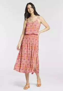 Летнее платье Laura Scott с женственным принтом по всей поверхности – НОВАЯ КОЛЛЕКЦИЯ, цвет Bunt-Gemustert