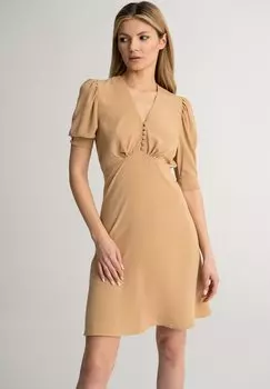 Летнее платье LEIMANN, бежевый