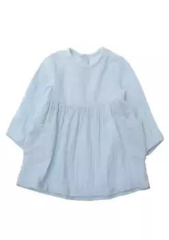 Летнее платье Liliput "голубое" с практичной планкой на пуговицах, голубой