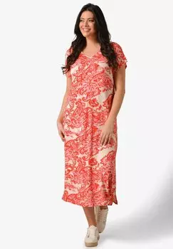 Летнее платье Live Unlimited London, красный