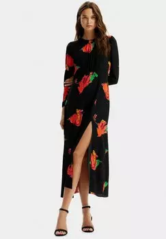Летнее платье Long Slit Desigual, черный
