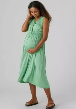 Летнее платье MAMALICIOUS, зеленый