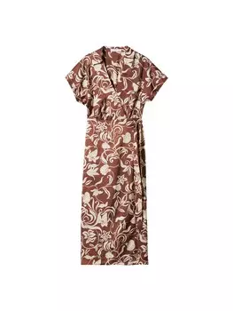 Летнее платье MANGO Miami, коричневый