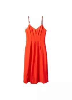 Летнее платье Mango SALINAS, цвет Wine Red