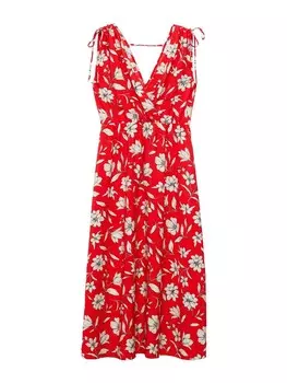 Летнее платье MANGO Summer Dress FRATERNI, цвет bright red