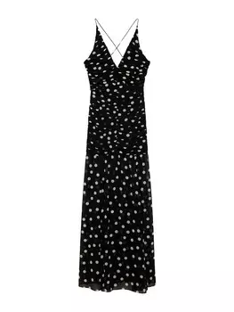 Летнее платье MANGO Summer Dress Noel, черный