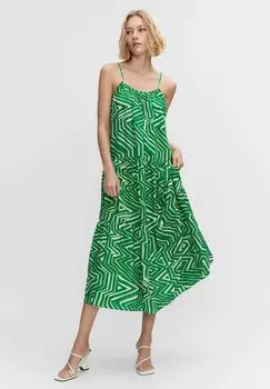 Летнее платье Mango, зеленый
