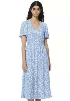 Летнее платье Marc O'Polo DENIM, карманы встроены в низ юбки, синий