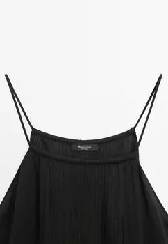 Летнее платье Massimo Dutti, черное
