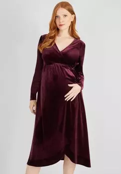 Летнее платье Maternity Nursing Wrap JoJo Maman Bb, цвет burgundy red