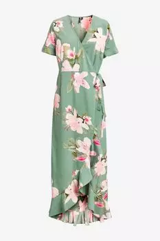 Летнее платье макси VERO MODA, зеленый