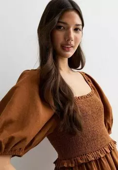 Летнее платье New Look, коричневый