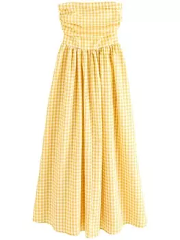 Летнее платье Next, цвет Lemon/Pastel yellow