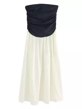 Летнее платье Next, цвет Navy/White