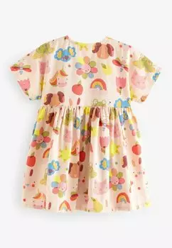 Летнее платье Next, розовое с принтом