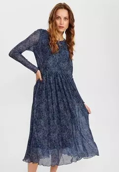 Летнее платье Nmph, темно-синий