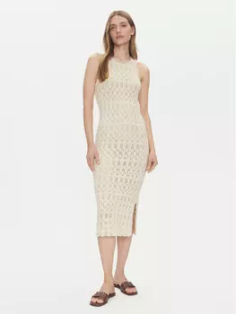 Летнее платье облегающего кроя Fabienne 10317250 Vero Moda, бежевый