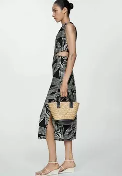 Летнее платье Olimpio Mango, черное