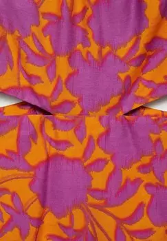 Летнее платье Olimpio Mango, оранжевое