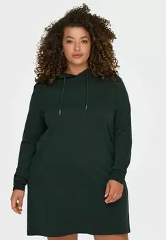 Летнее платье ONLY Carmakoma, темно-зеленый