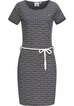 Летнее платье PEAK TIME "L80022", пляжное платье из легкого трикотажа со шнуром, серый