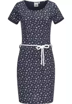 Летнее платье PEAK TIME "L80022", пляжное платье из легкого трикотажа со шнуром, синий