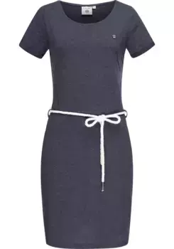 Летнее платье PEAK TIME "L80022", пляжное платье из легкого трикотажа со шнуром, серый